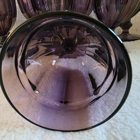 Libbey Duratuff Gibraltar Purple Goblets, Set of 8 - Picture 5 of 5